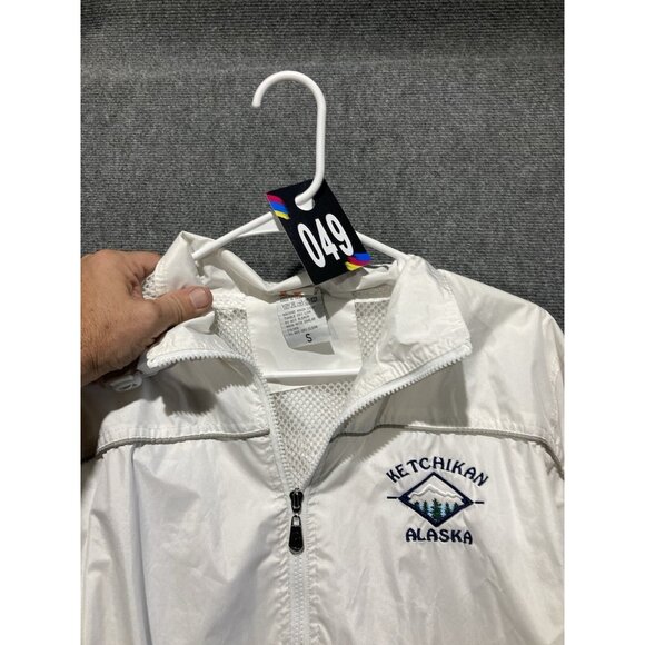 G Jacket Women’s Size Small White Long Sleeve Full Zip Hooded Ketchikan AK - Picture 12 of 12